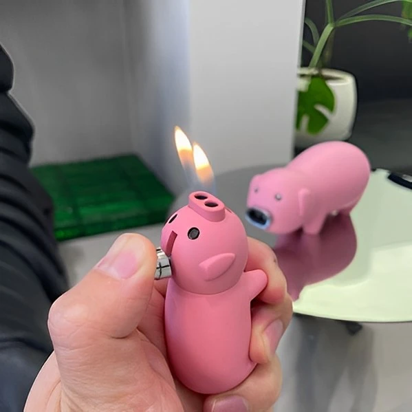 2023新款可爱小猪打火机 个性新款猛男粉创意礼物送男友生日礼物