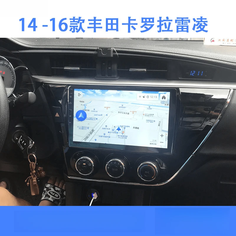 适用于14款1516年丰田新卡罗拉雷凌中控显示屏幕大屏导航一体机
