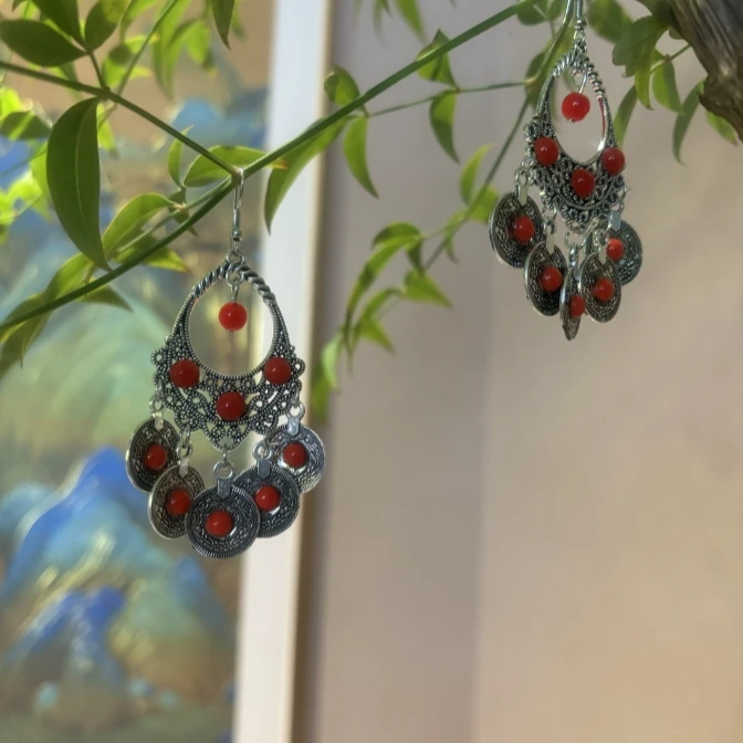 合金耳饰 风情万种  芳华定制复古国风流苏耳饰