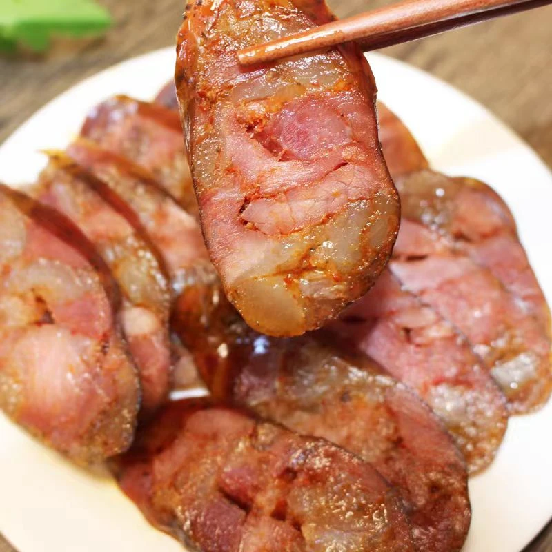 【手工香肠】湘西特产土猪鲜肉手工灌制农家柴火烟熏腊香味