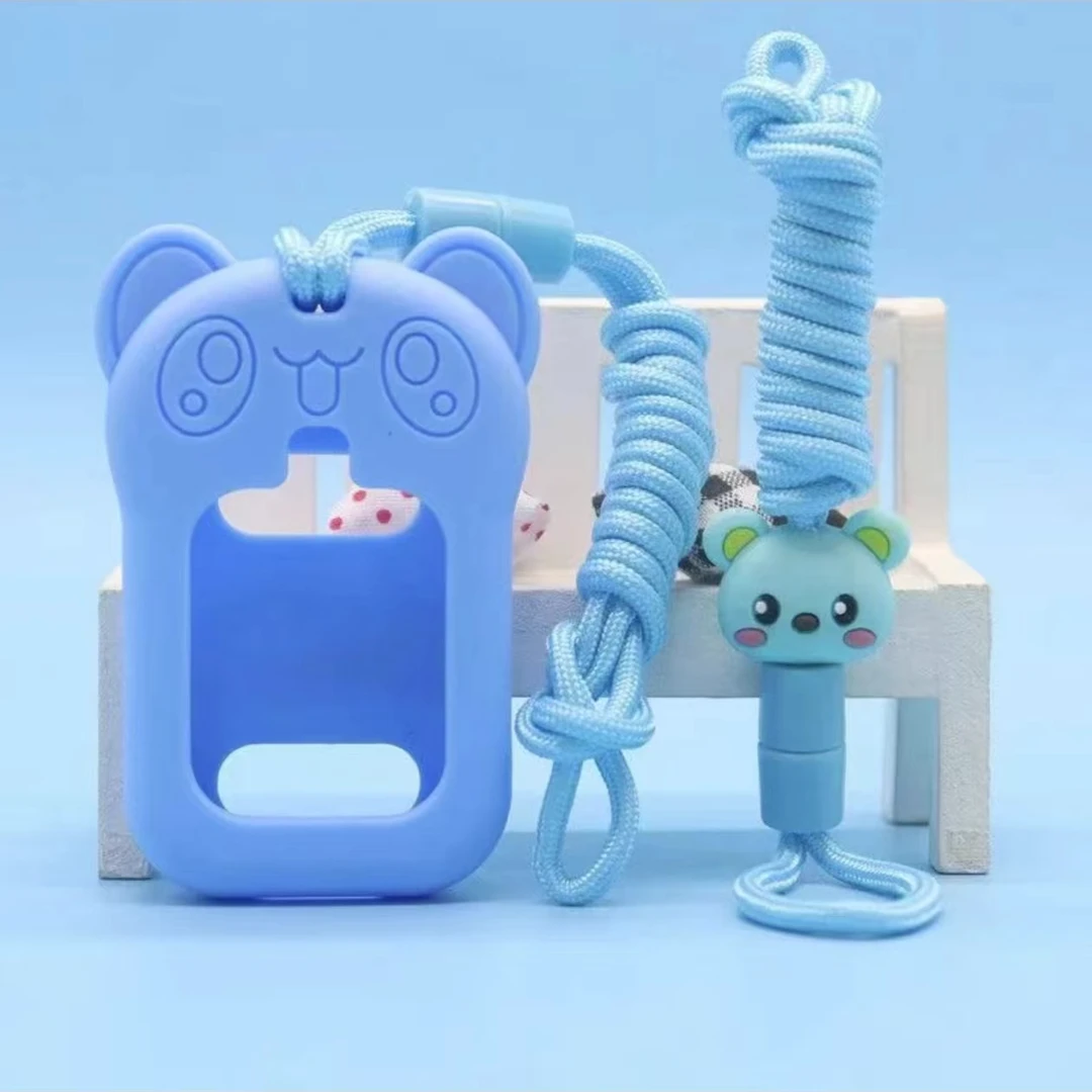 巧想儿童电话手表原装正品专用挂脖硅胶表套通用型小熊吊坠挂绳X