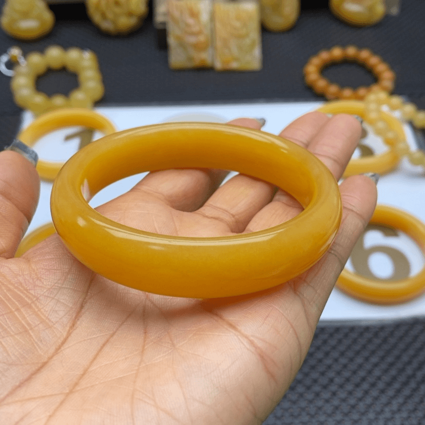 【闪购商品】石英质玉（黄龙玉）首饰未镶嵌清*兰