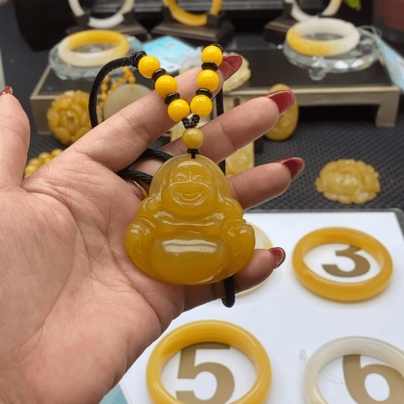 【闪购商品】石英质玉（黄龙玉）首饰未镶嵌广**塑