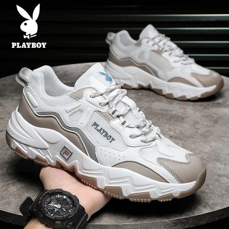 花花公子鞋子男鞋2025秋季新款透气网面老爹鞋男士休闲运动鞋板鞋