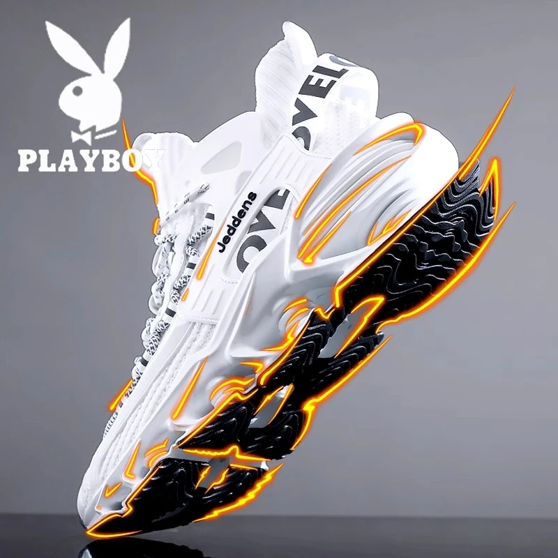 花花公子刀锋男鞋冬季2025新款炫酷减震透气青少年体育跑步潮鞋男