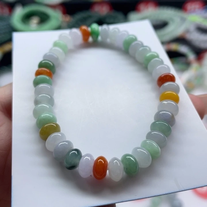 翡翠手链未镶嵌卡6.9