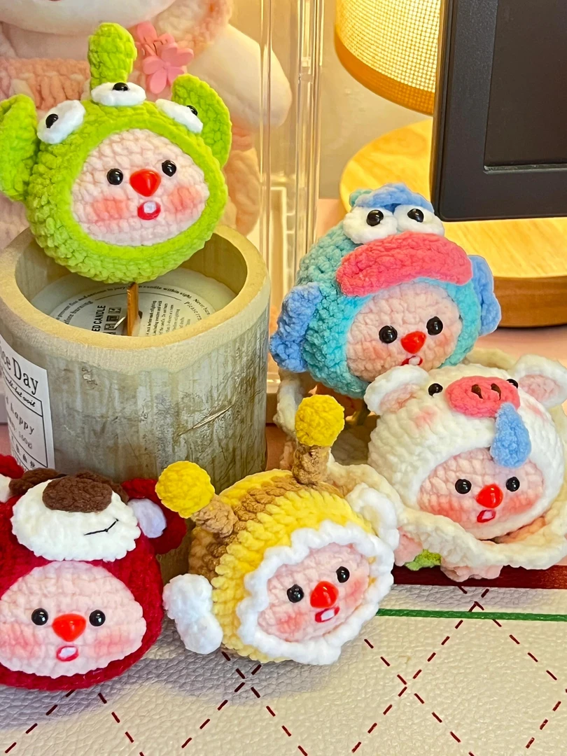 钩织玩偶挂件成品