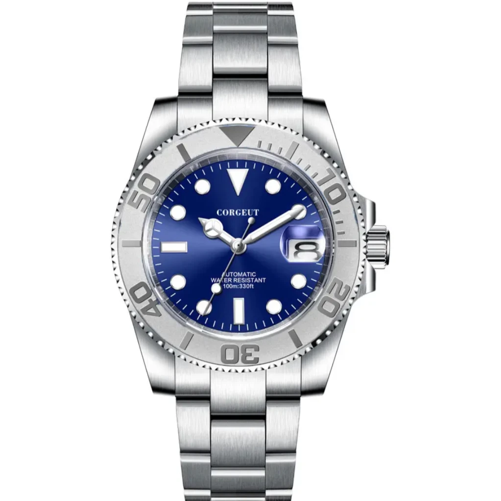 男款游艇夜光防水日本轻奢进口机芯全自动机械腕表手表男士蓝色