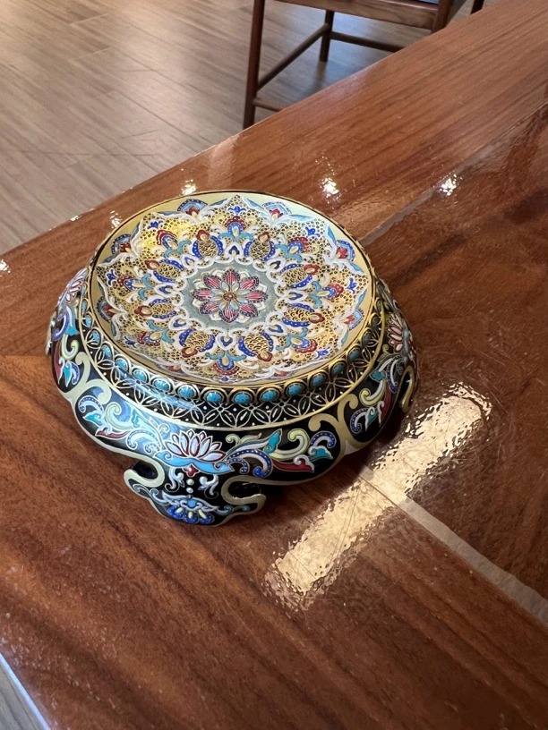 错金银宝相花盖置