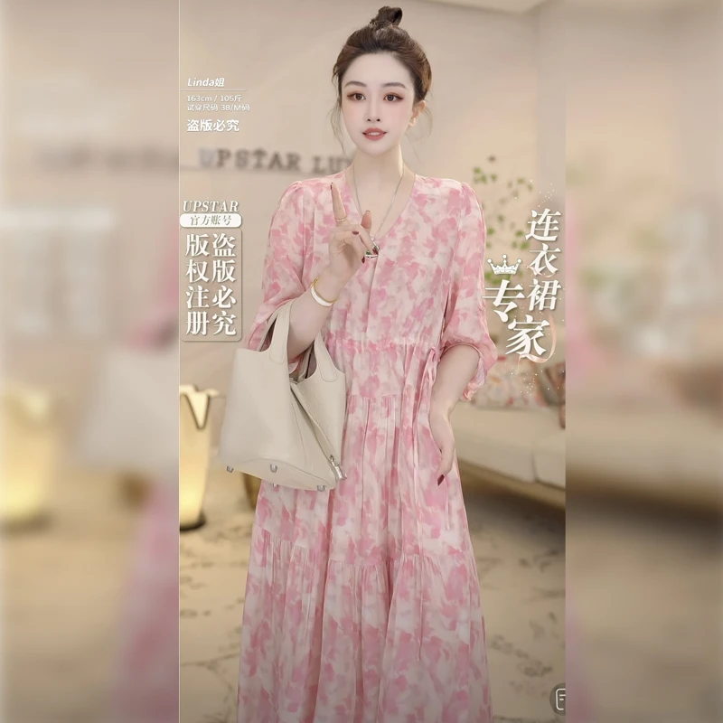 【Linda姐高端线】时尚气质高级感复古女装宽松连衣裙裙子AA4LYH281