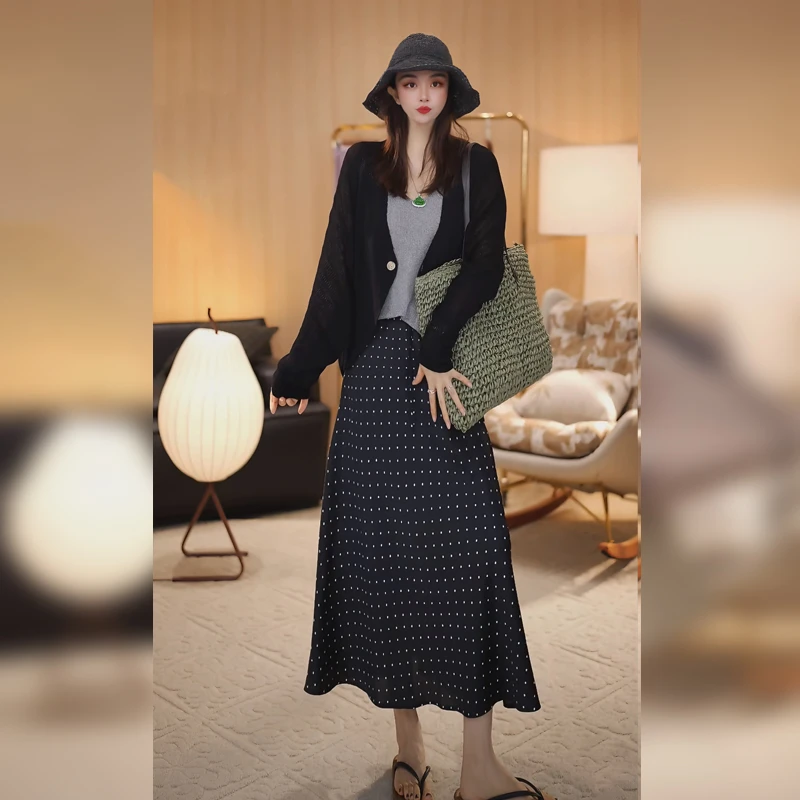 【Linda姐高端线】夏季新款时尚气质显瘦波点半身裙子AS4KBQ160