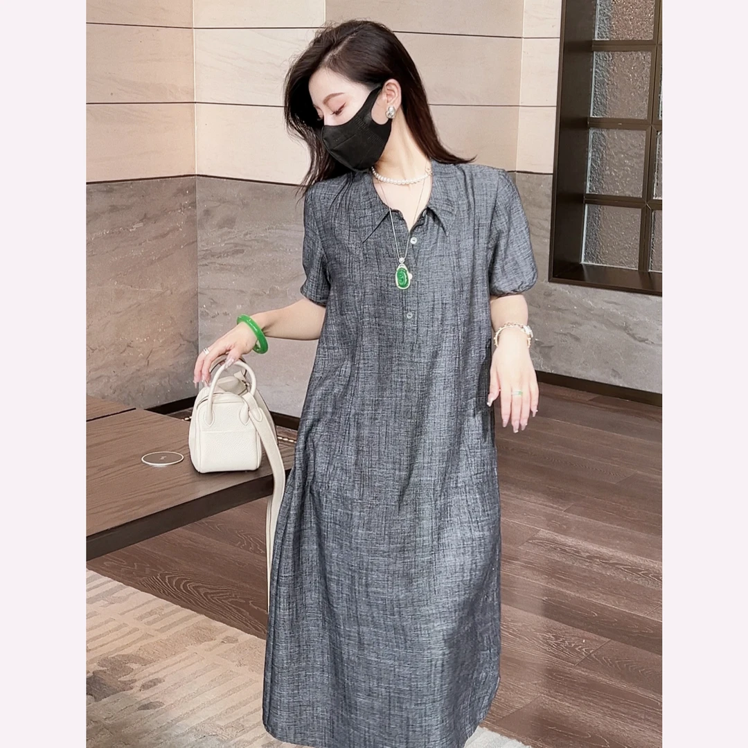 【Linda姐高端线】夏季时尚气质复古显瘦宽松连衣裙AS4LJS1466