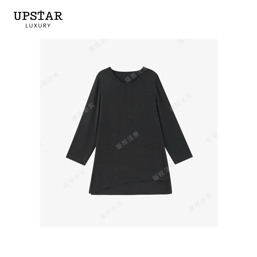 【Linda姐高端线】新款时尚百搭气质长袖宽松上衣T恤AS4LTZ116-A