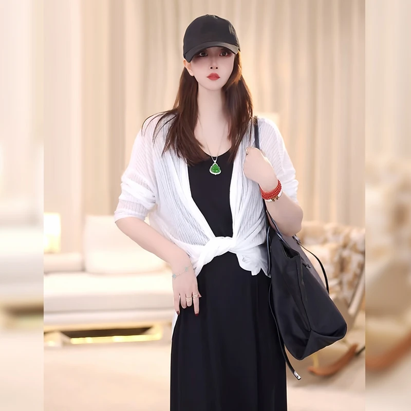 【Linda姐高端线】夏季气质显瘦薄款空调外搭针织开衫AS4ZKS002