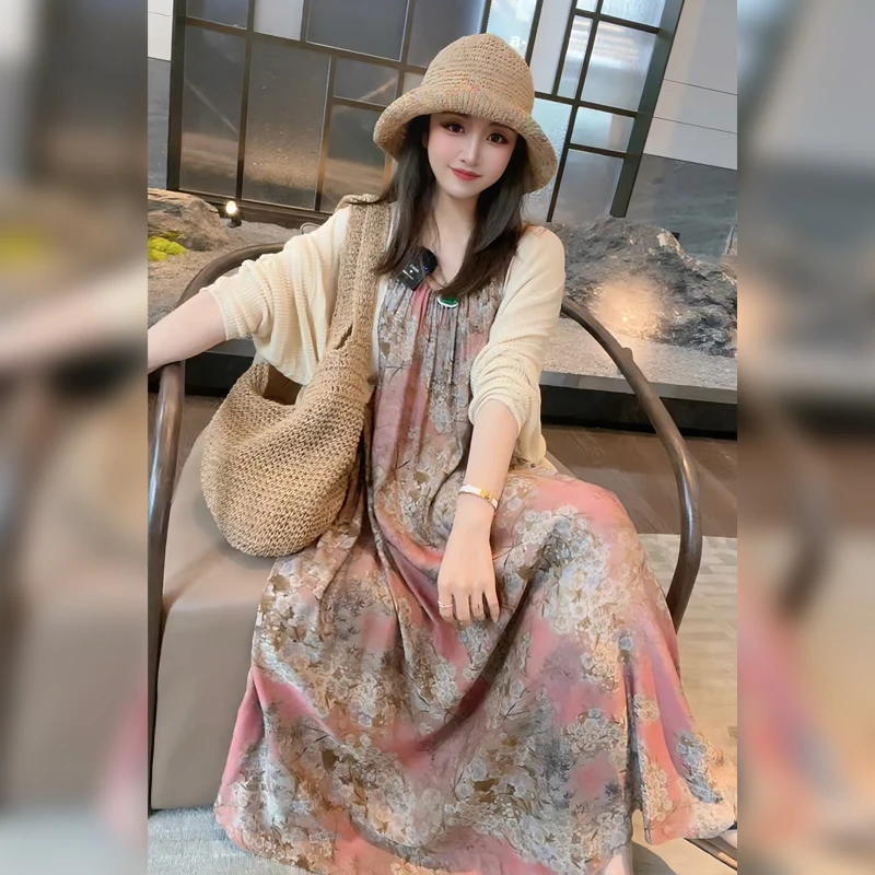 【Linda姐高端线】【尤莱特】气质出游穿搭清凉吊带裙连衣裙AS4LYH261