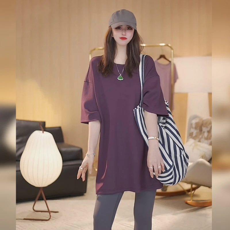 【Linda姐高端线】夏季新款时尚复古宽松显瘦休闲短袖T恤AS4STX163