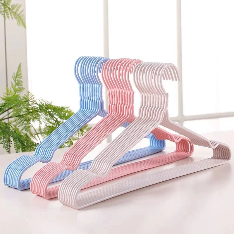 【小扬哥推荐】【6.99元/20支平肩凹槽衣架】家用防滑无痕晾衣服衣