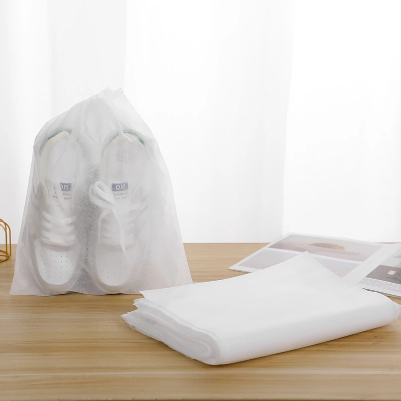 鞋子收纳袋家用防尘袋防黄无纺布袋装旅行分装袋抽绳鞋套袋省空间