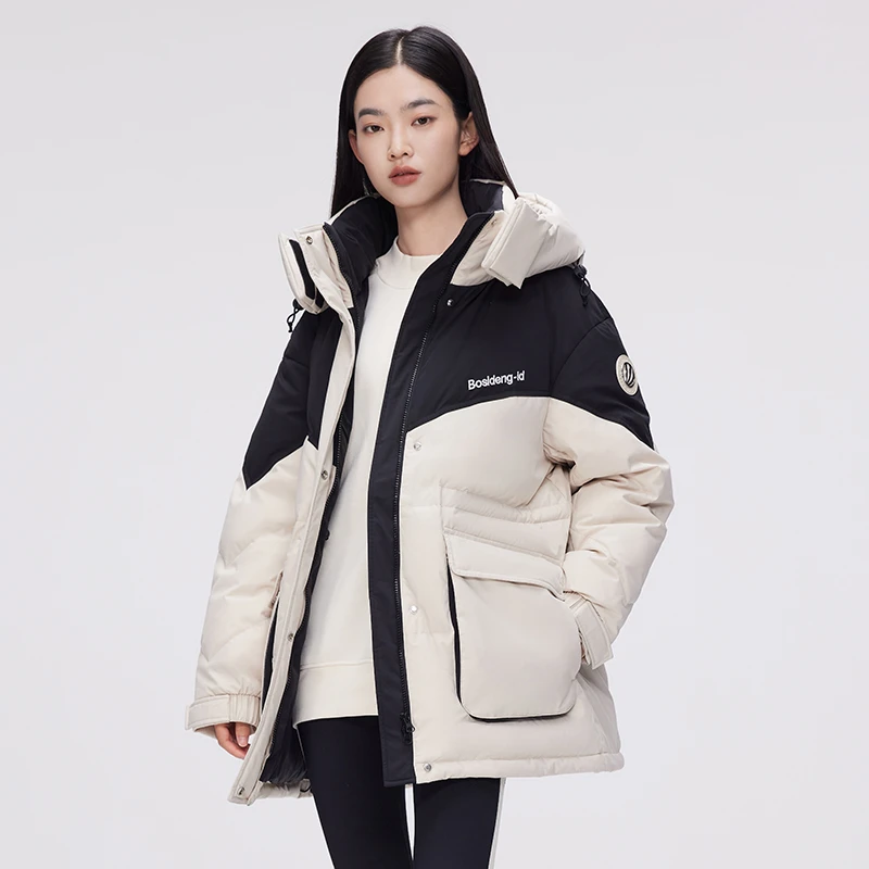 波司登2023秋冬季轻暖感中款羽绒服外套中款时尚羽绒服休闲百搭