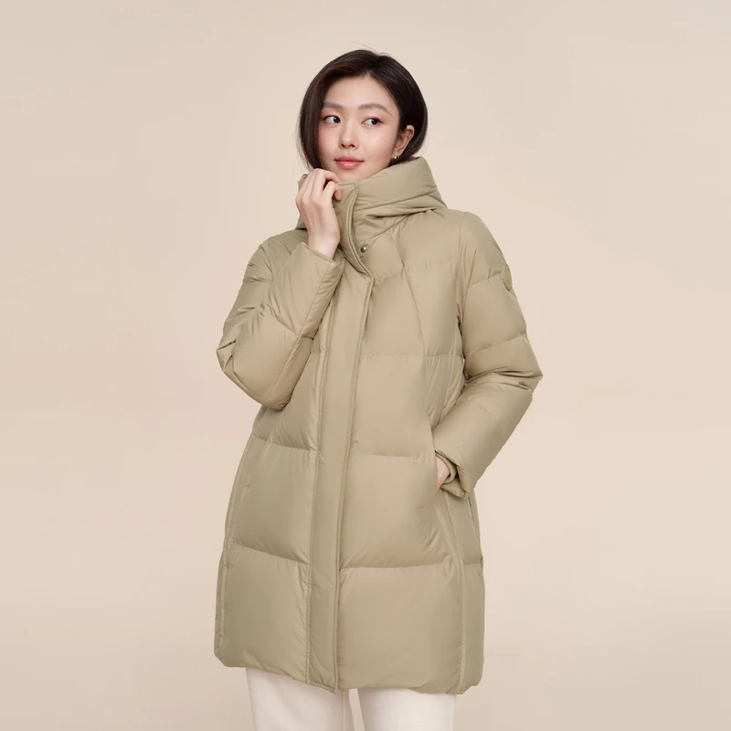 2024冬季新款女中款都市女人味时尚休闲羽绒服B40145182