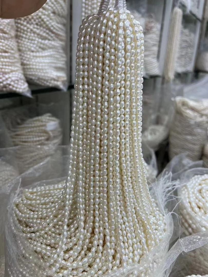 [有瑕]淡水珍珠半成品串珠材料接受不了珍珠有瑕疵勿拍