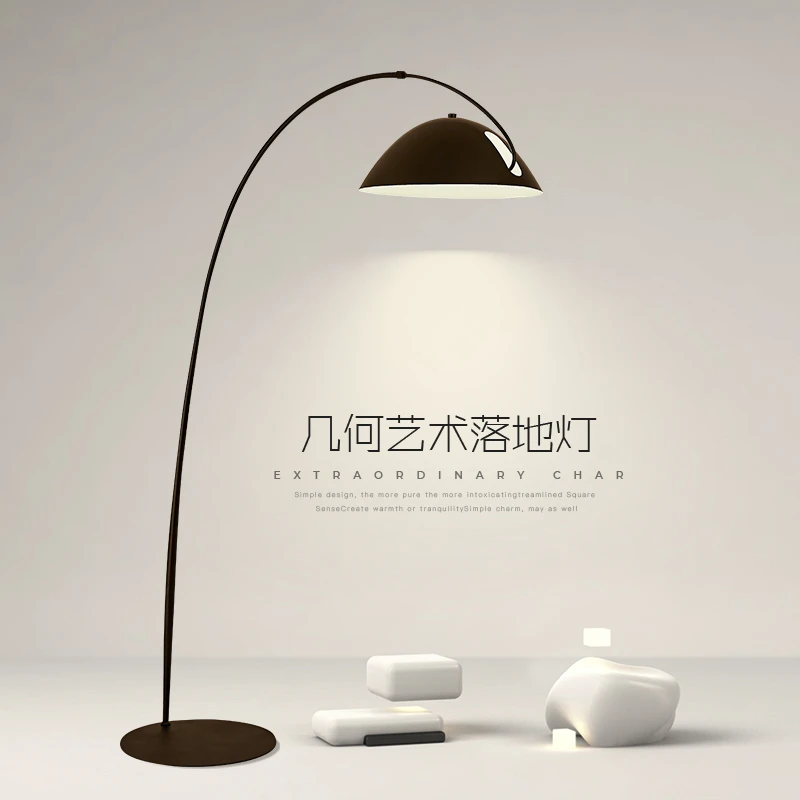 创意轻奢极简极简落地灯客厅卧室沙发旁边天猫精灵智能床头钓鱼灯