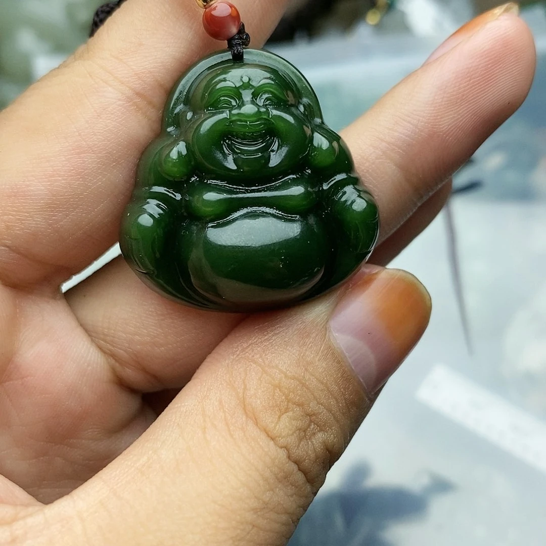 和田玉（碧玉）颈饰未镶嵌