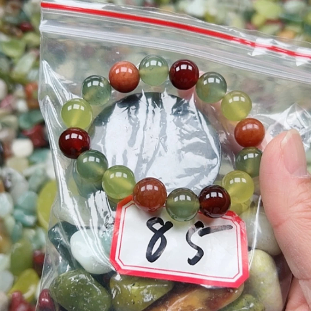 【闪购商品】蛇纹石玉珠宝奇石合金