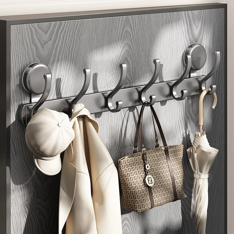 优勤吸盘凤尾挂钩轻奢家用门后壁挂式挂钩门上免打孔多功能收纳