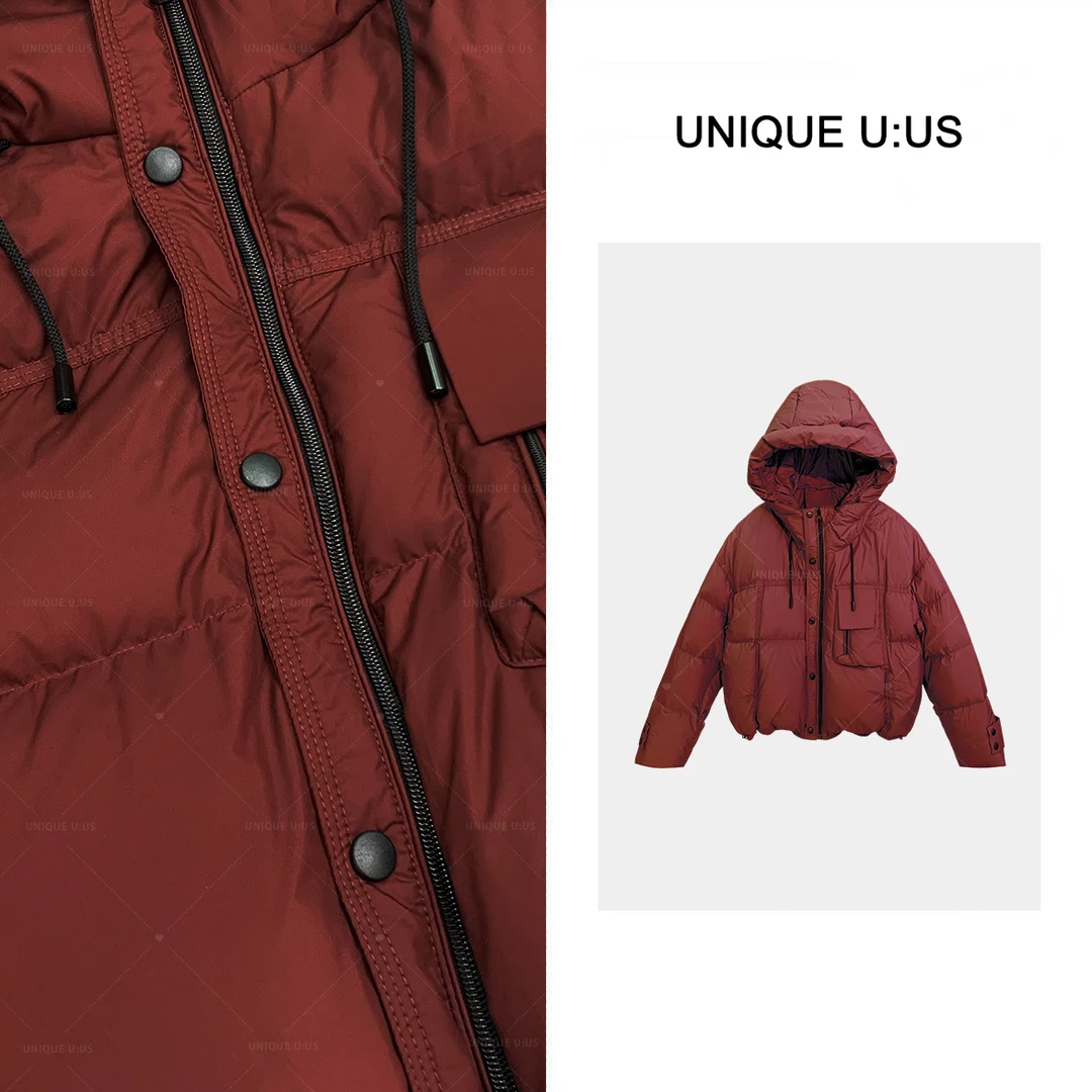 【曼曼】印象派冬季保暖气质百搭女装羽绒服-2411119曼