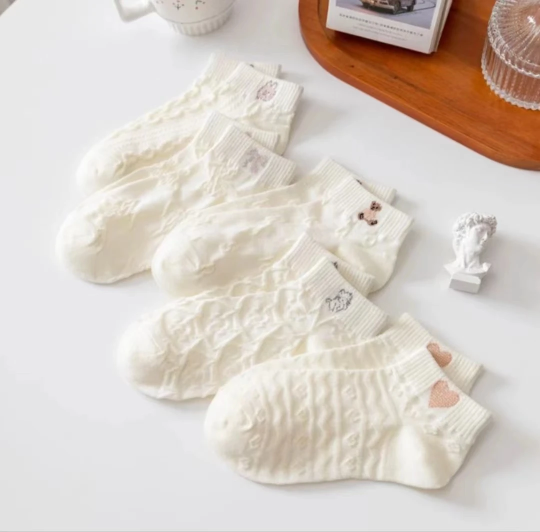 【4双宠粉】袜子女短袜夏季低帮浅口棉袜高颜值吸汗运动学生百搭船