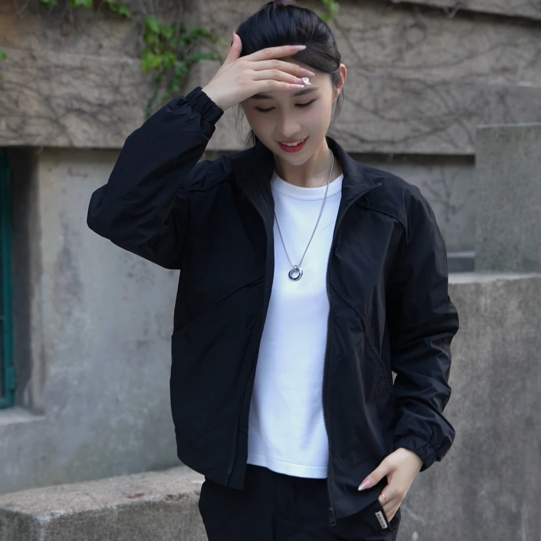 2025春秋季新款男士翻领夹克简约潮流休闲帅气外套男时尚宽松