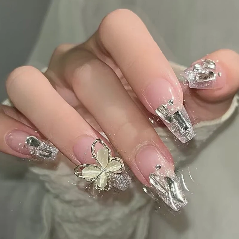 【星河入梦】穿戴甲美甲指甲贴片春夏秋冬温柔穿戴式短款半手工成品
