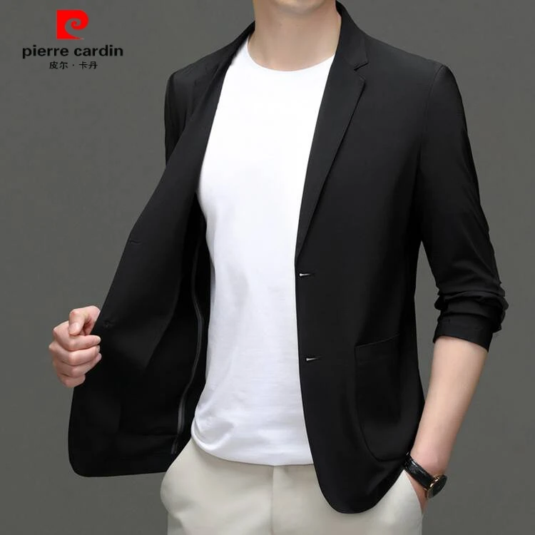 【皮尔卡丹】2025年男款春夏薄款西服高档休闲轻奢透气休闲防晒服潮