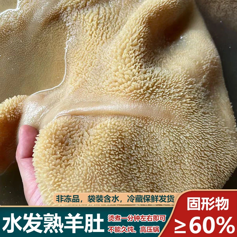 水发熟羊肚【含水5斤，固形物60%】 冰鲜羊毛肚 火锅中餐食材半成品