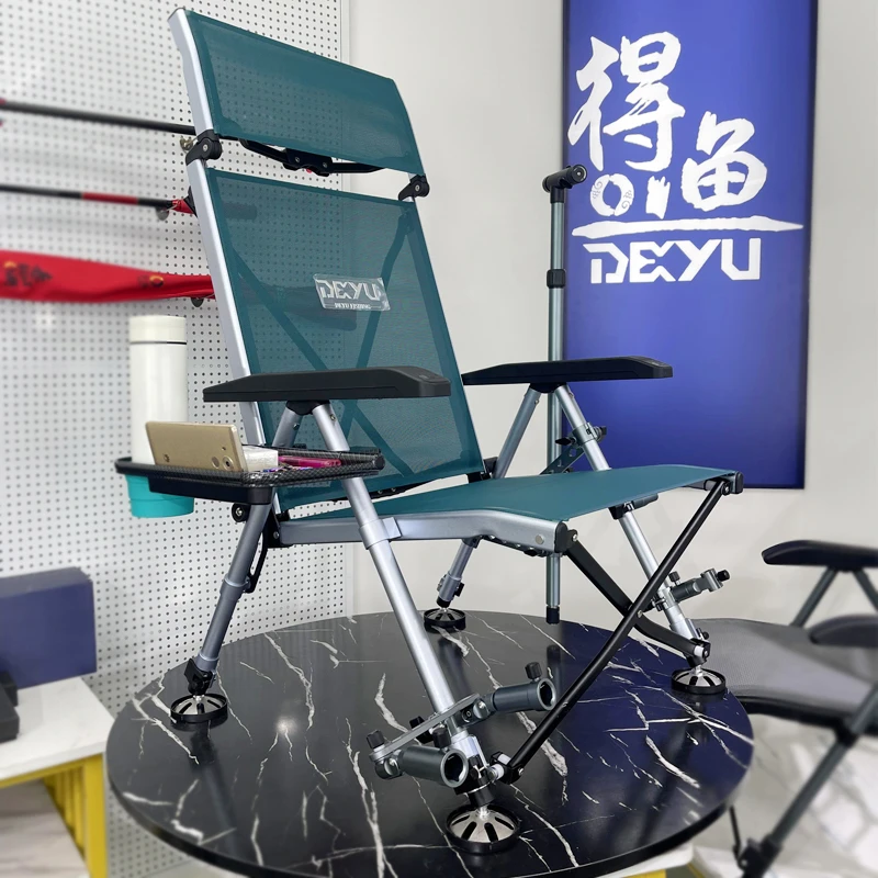 得渔2025新款全折叠钓椅可躺野钓全地形钓鱼欧式可收纳超户外垂钓