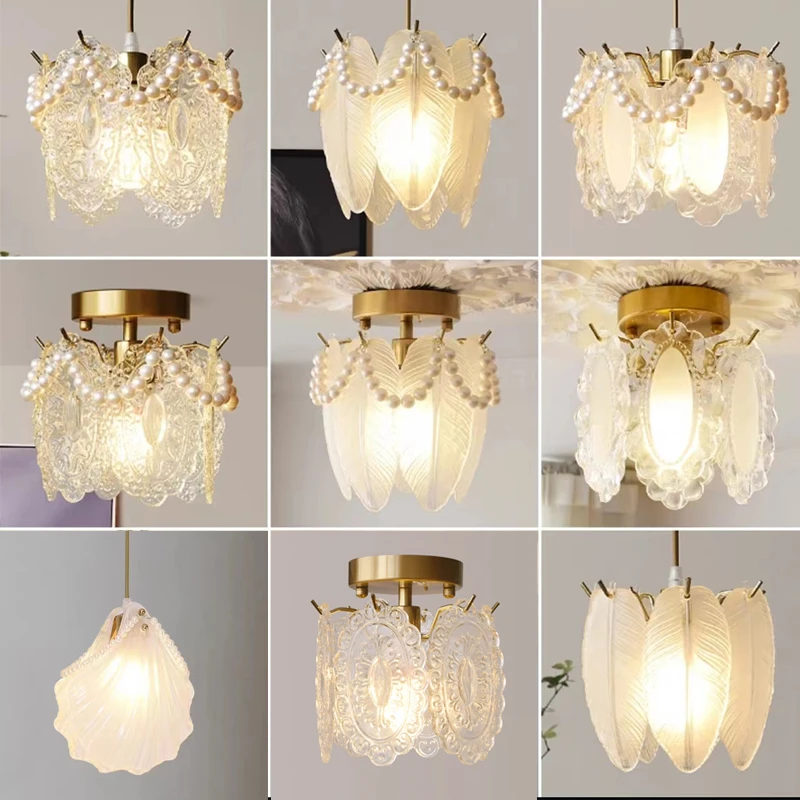 法式轻奢走廊灯玄关灯衣帽间小吸顶灯简约现代过道灯圆形阳台阳台