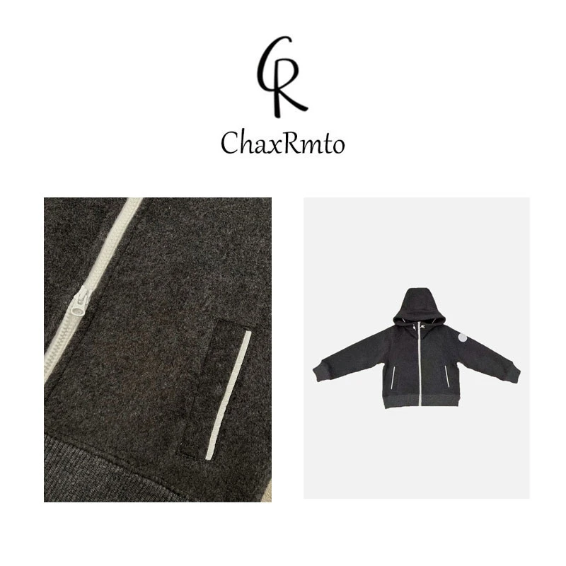 ChaxRmto 秋冬季高领连帽长袖拉链卫衣外套 斯斯63120