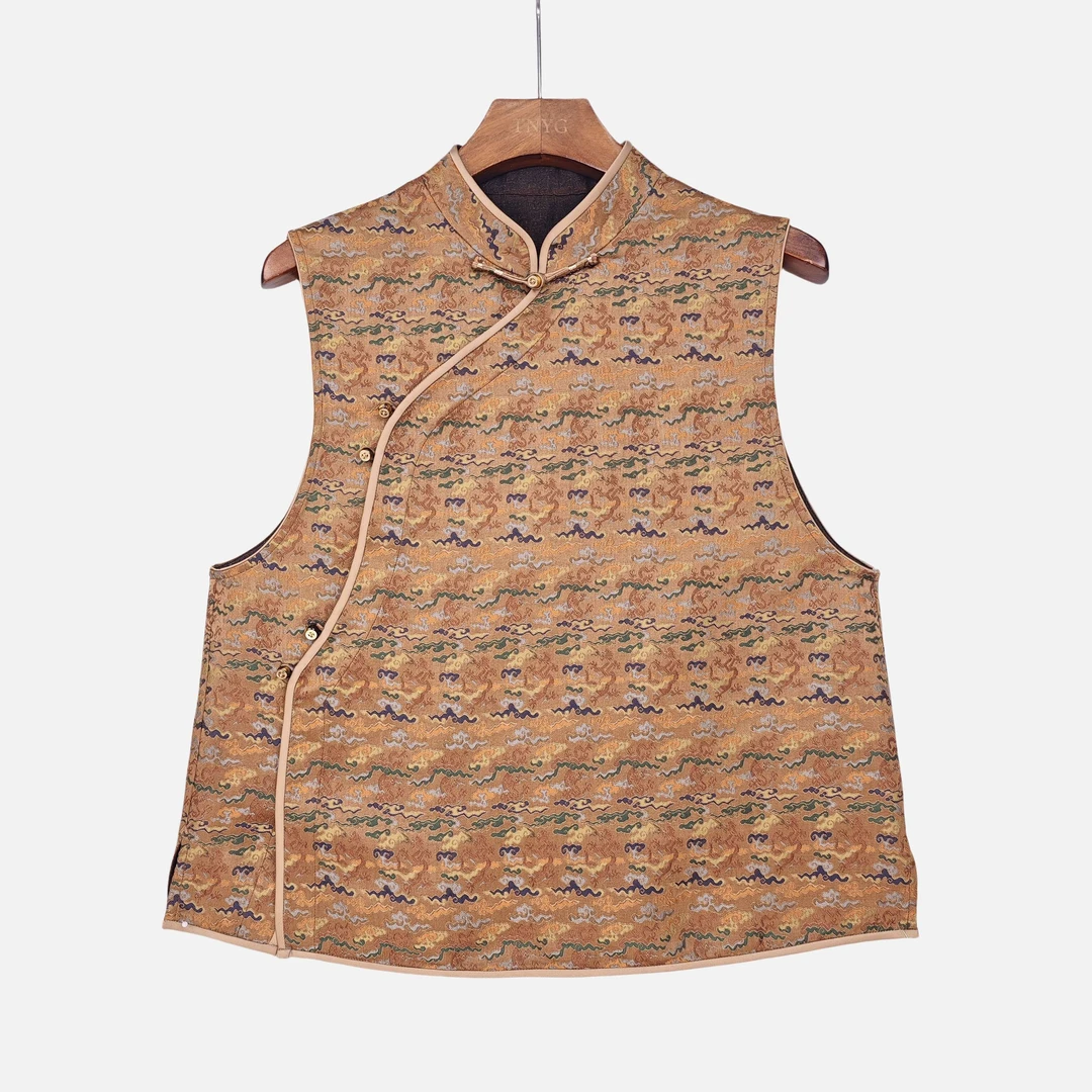 【微芒】宋锦香云纱新中式复古时尚马甲国风日常2416966