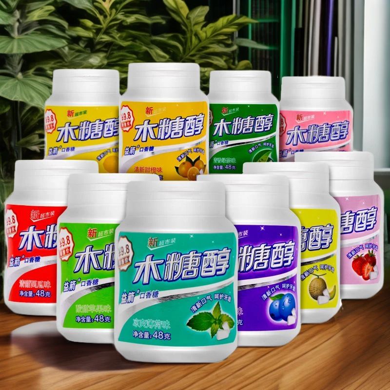【特价囤货】3瓶益箭木糖醇清新口香糖批发水果味糖果年货小零食品