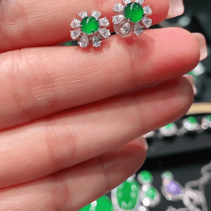 【闪购商品】翡翠翡翠18K金镶嵌