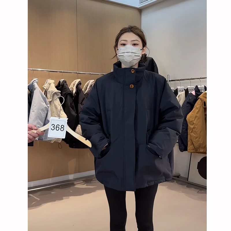 【451-500】冬季百搭欧韩INS宽松休闲宽松韩版设计感外套长袖
