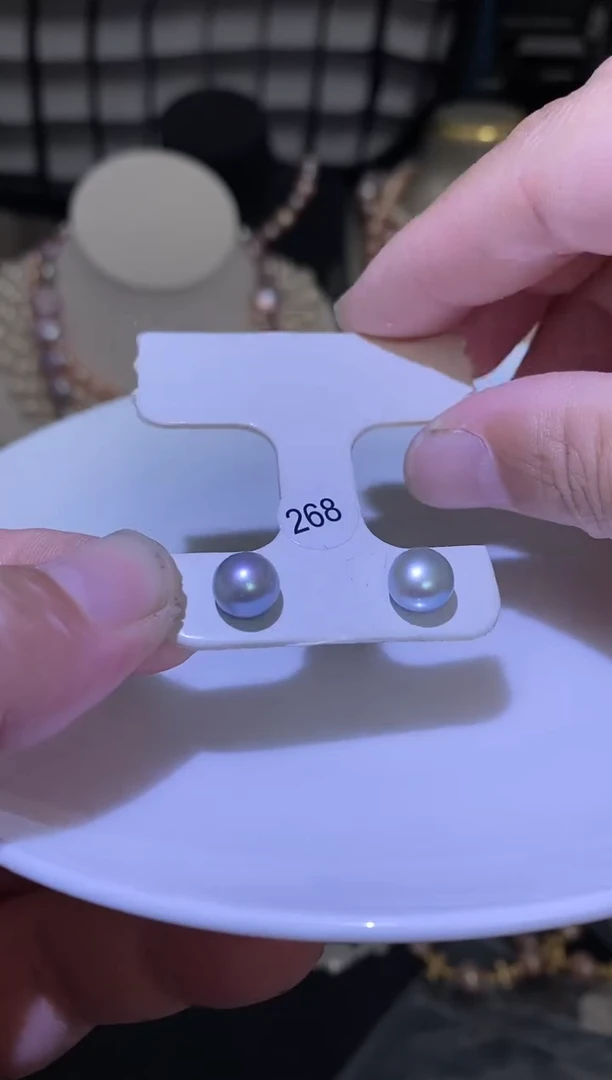 【闪购商品】淡水珍珠耳饰未镶嵌多人