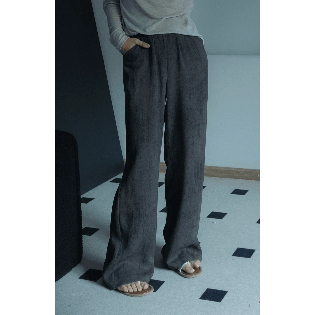 【金标系列杂色麻料长裤】夏末初秋不易皱凉爽巨质感百搭窄腿裤