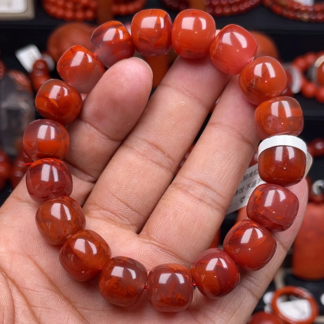 南红玛瑙珠宝奇石未镶嵌单圈12