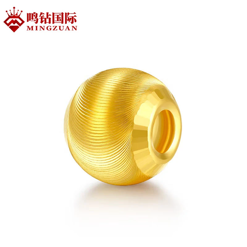 【店长专享】足金卡6MM猫眼珠（单颗珠不配绳不配链 ）20ZBHJD335
