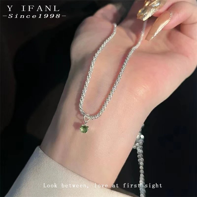 铜合金项链 1024满天星绿野仙踪波光粼粼锁骨链