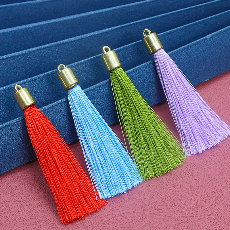 仿金属砝码帽无头流苏穗子儿童发饰流苏配件吊 坠书签穗子