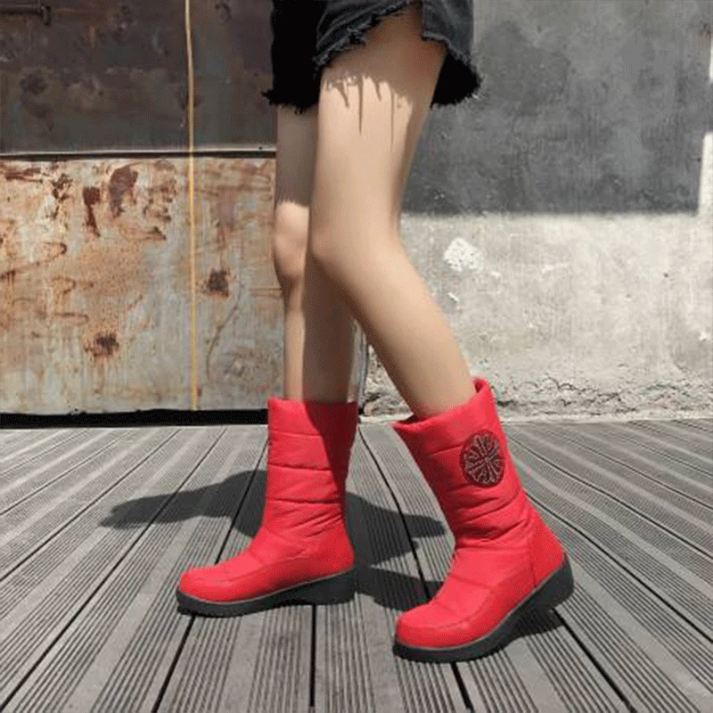 1193大码雪地靴41-43冬季加绒加厚保暖短靴秋冬季防滑女款棉鞋