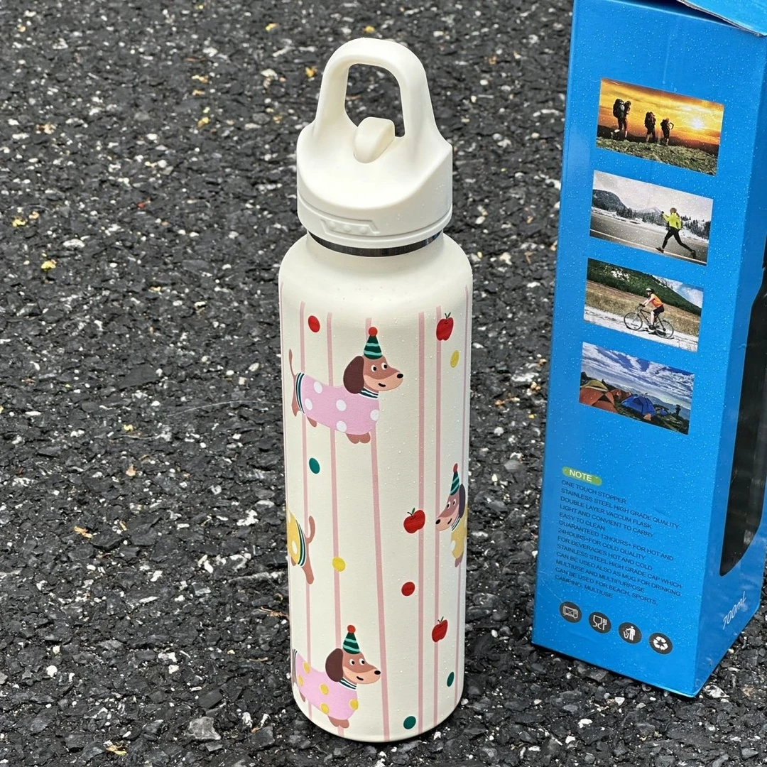 2024杯子新款保温杯高颜值女生便携大容量学生吸管不锈钢卡通水杯